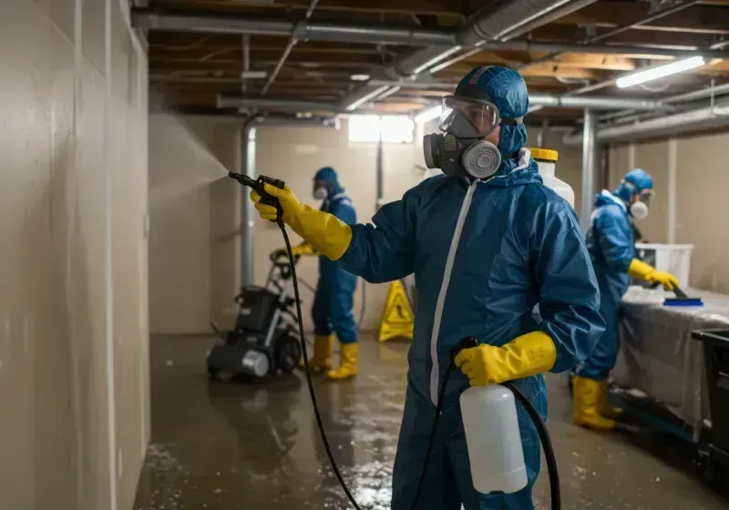 Basement Sanitization and Antimicrobial Treatment process in Lexington County, SC